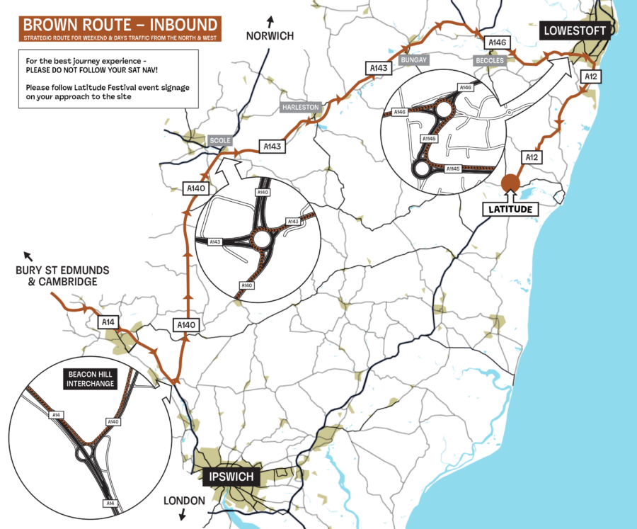 Brown Route Map