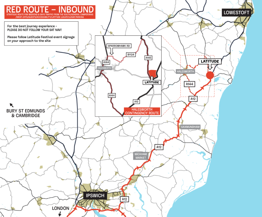 RED ROUTE MAP