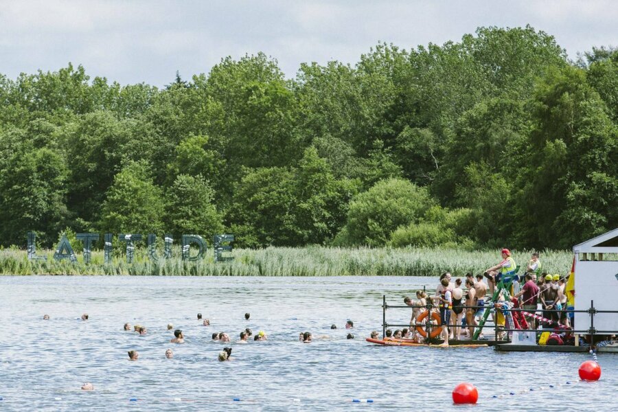Swimming in the Latitude lake
