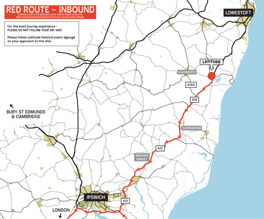 Latitude 2026 Red Route Map