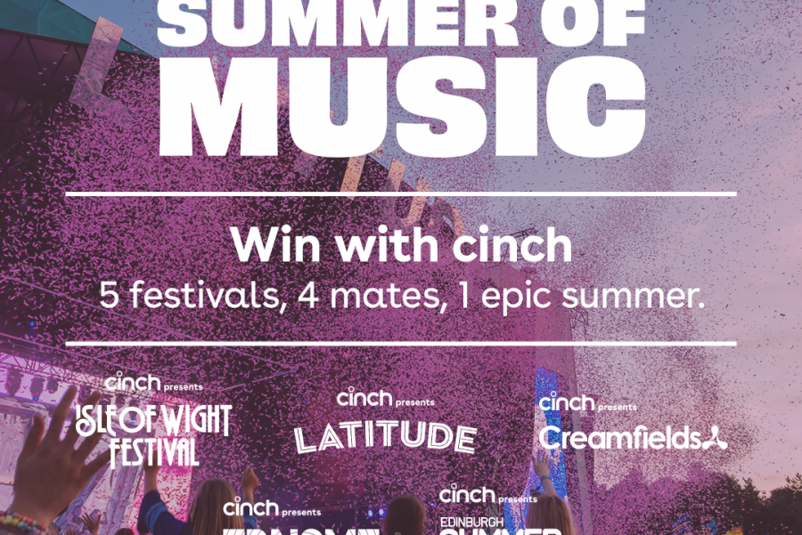 Don’t Just Nail The Summer: cinch It! Win Festival Tickets