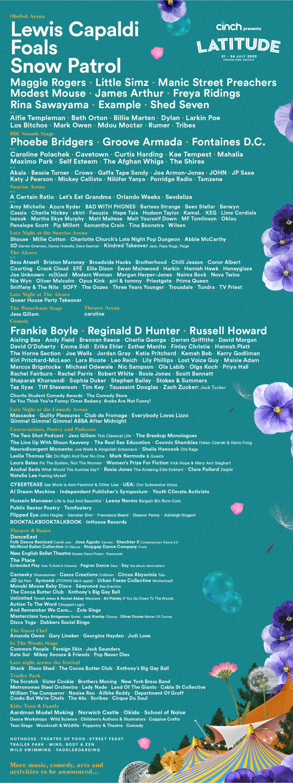 Latitude Festival lineup 2022