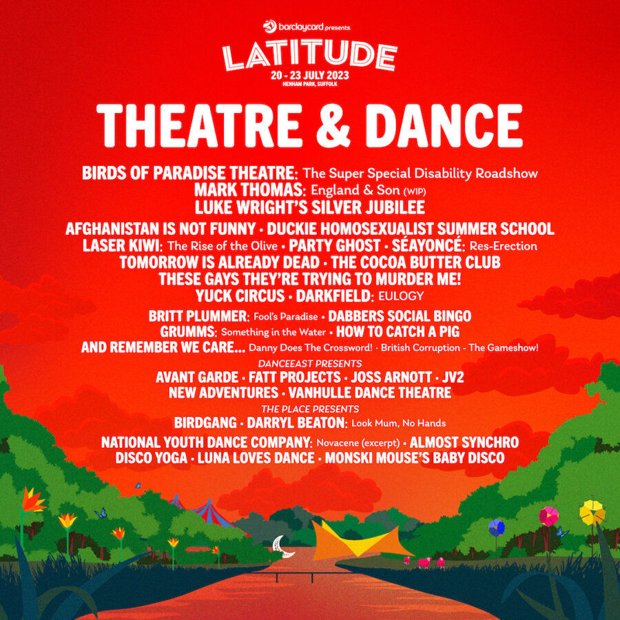 poster of new theatre and dance acts