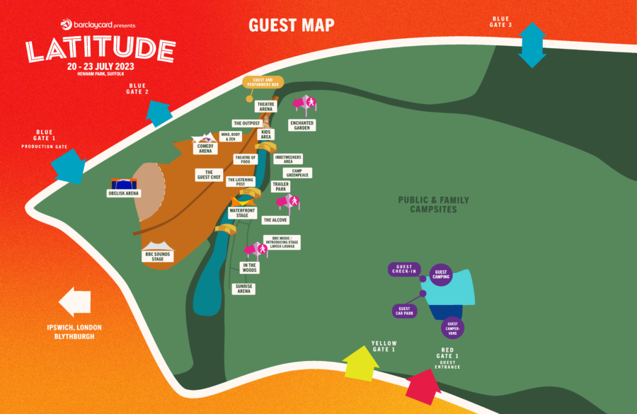 Guest area map