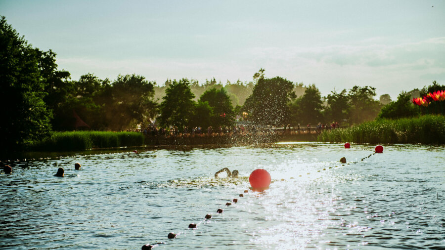 the latitude lake at golden hour