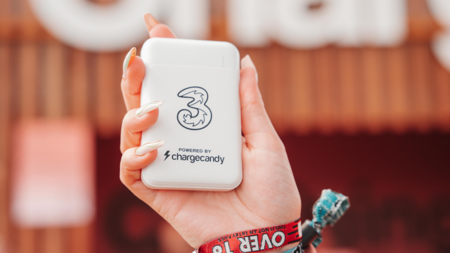 three portable phone charger