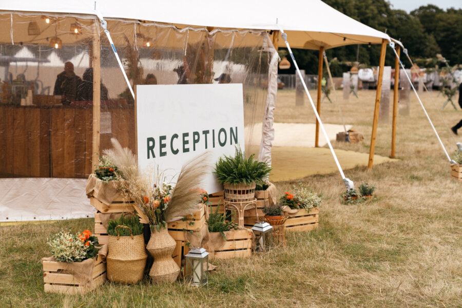 reception sign at latitude luxury check in