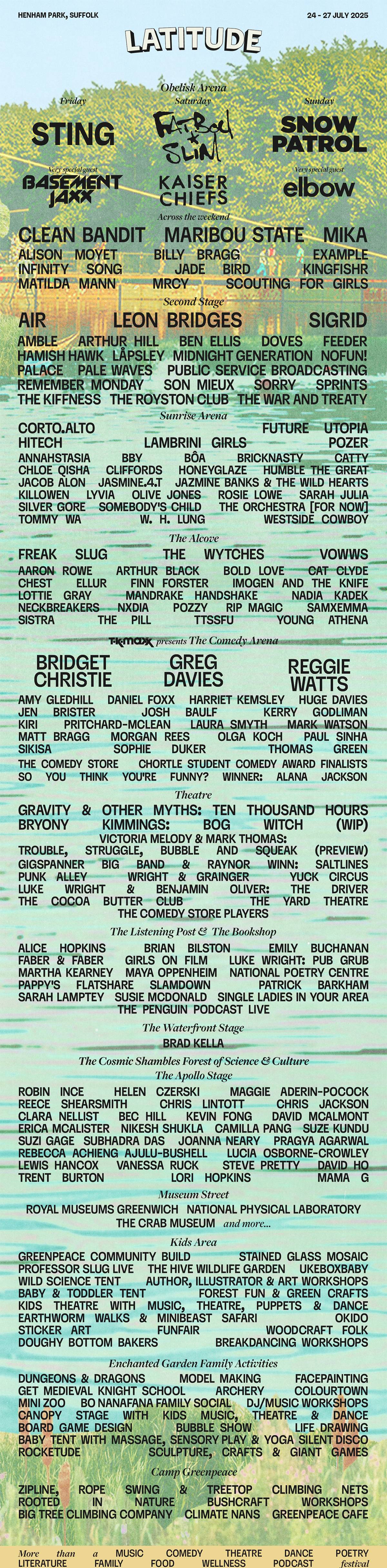 Full Poster Line-up