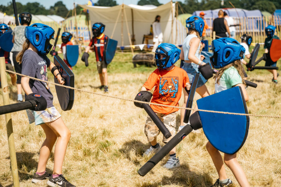 get medieval knight school in enchanted garden