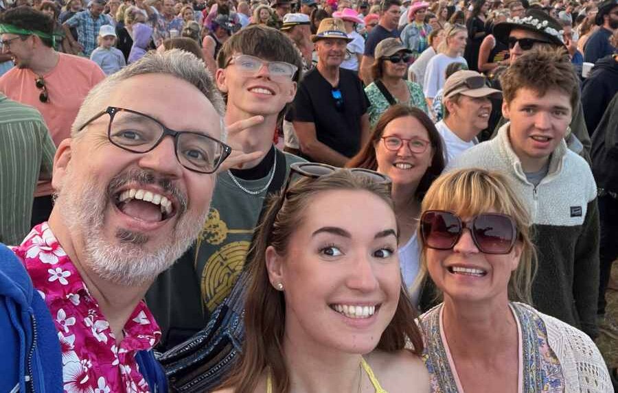 keith and his family at latitude