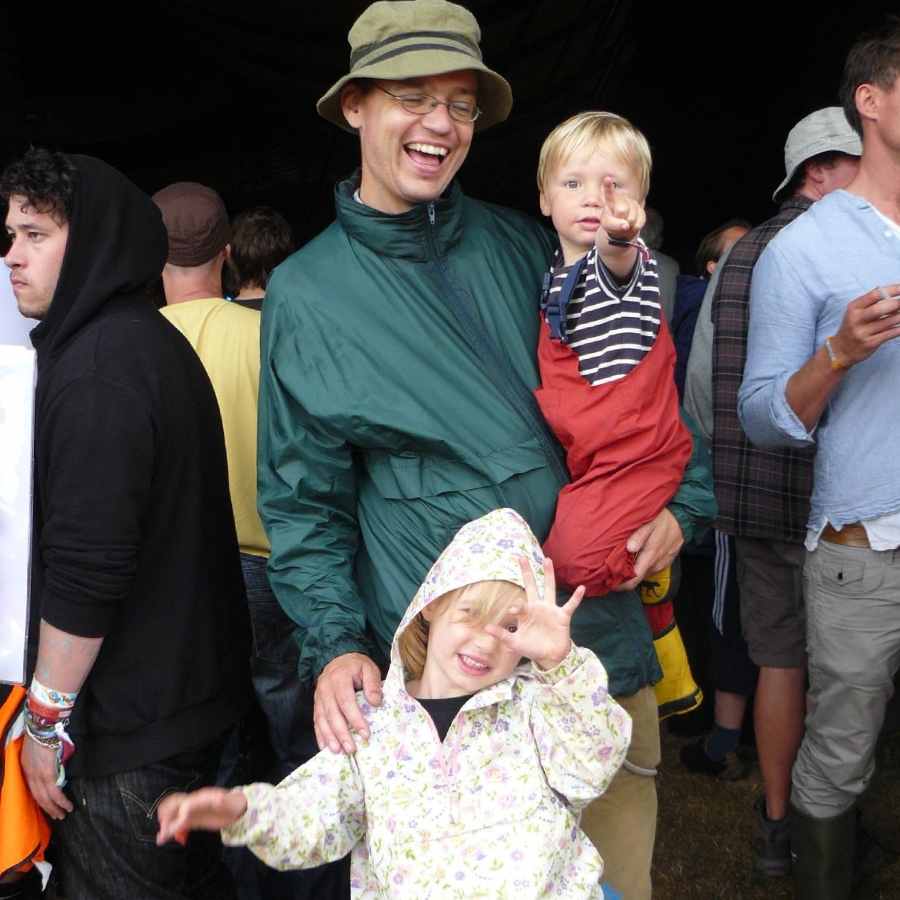 keith and his children at latitude