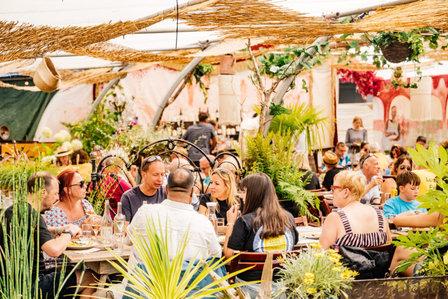 diners in the hothouse at latitude