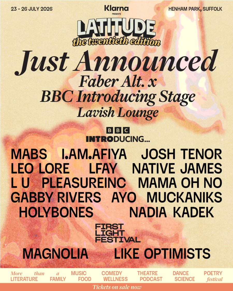 just announced on the faber alt x bbc introducing stage