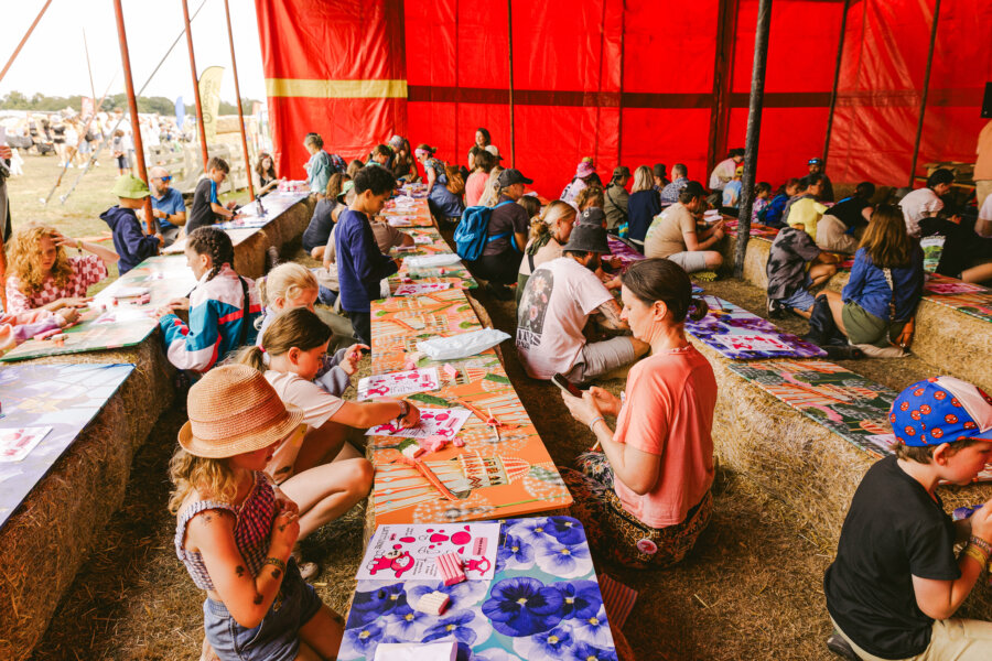 children making clay models at latitude