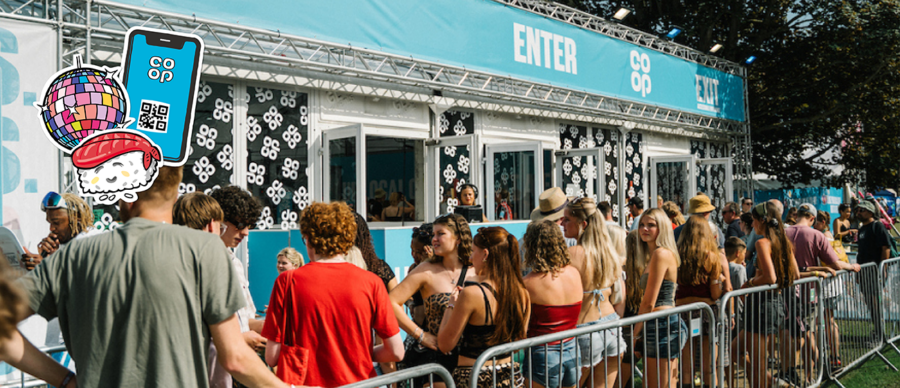 the co-op entrance on site at latitude