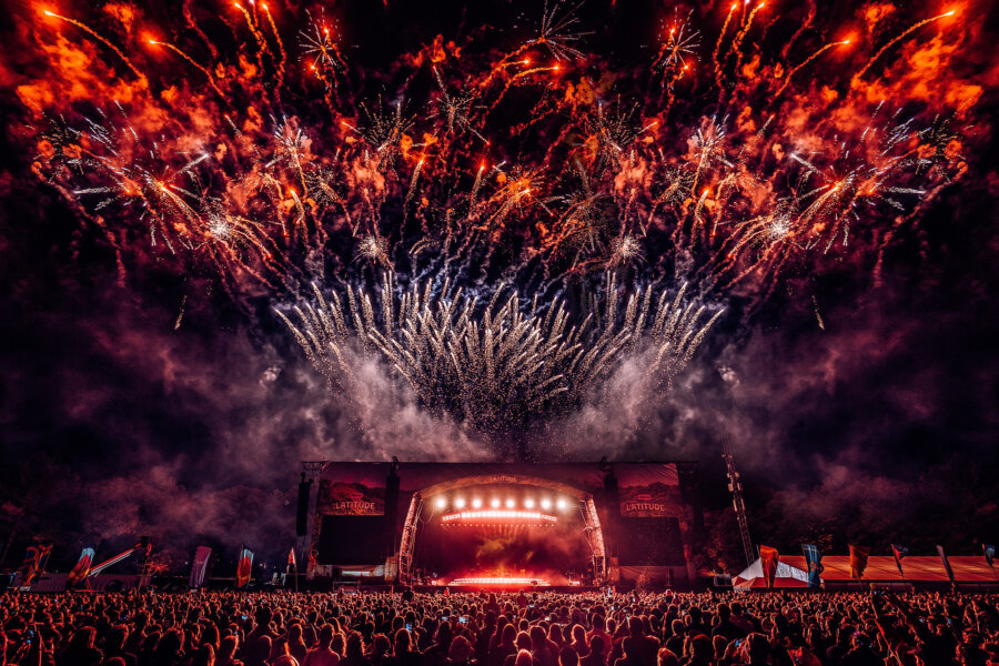 Fireworks following Lewis Capaldi's headline show
