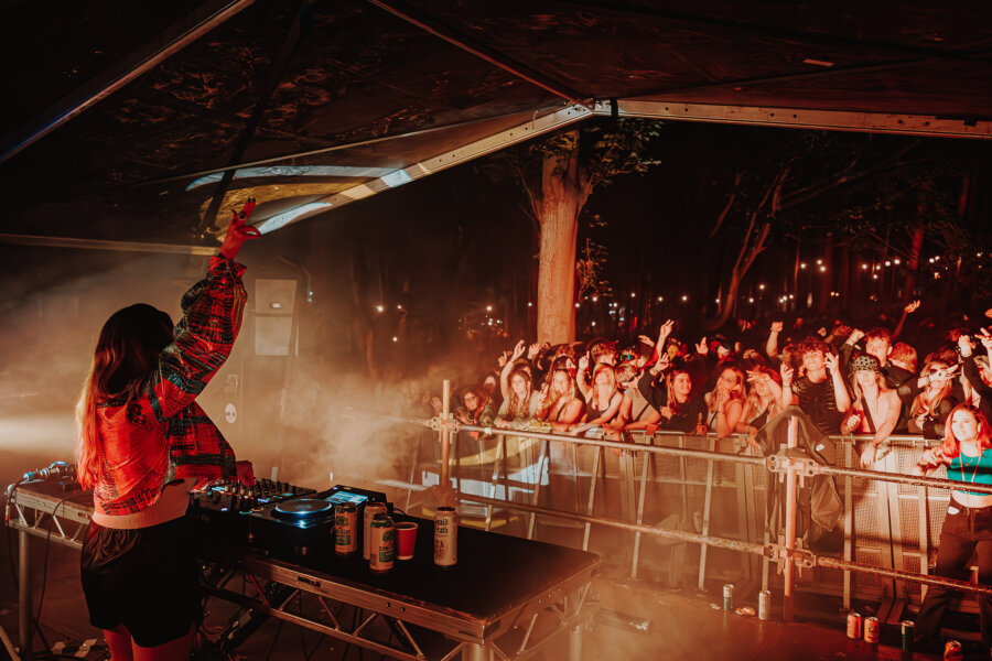 Abbie McCarthy DJing In The Woods, 2023