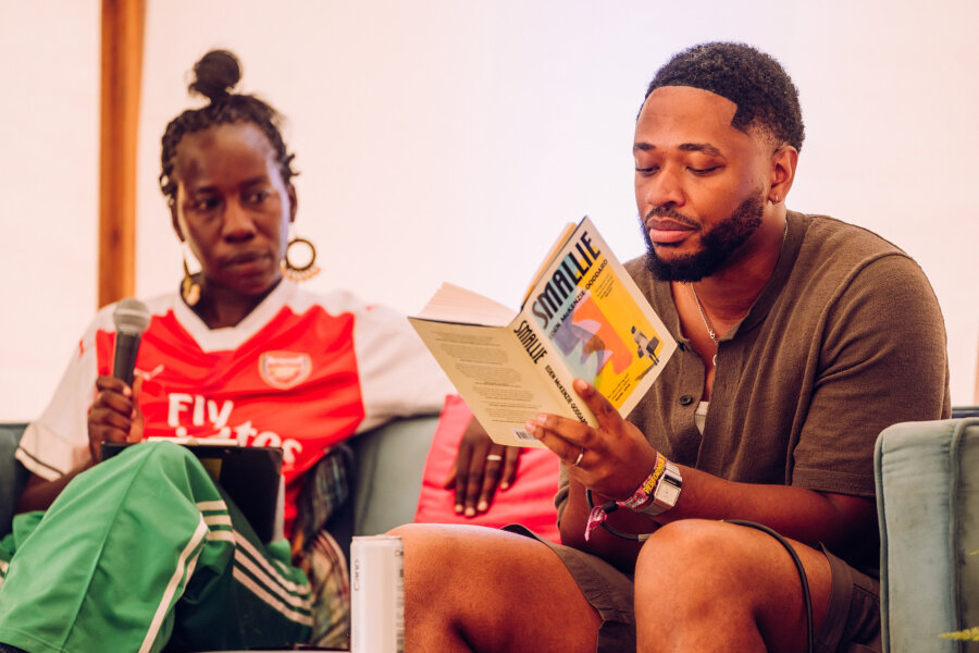 Eden McKenzie-Goddard and Sarah Gwonyoma at The Bookshop